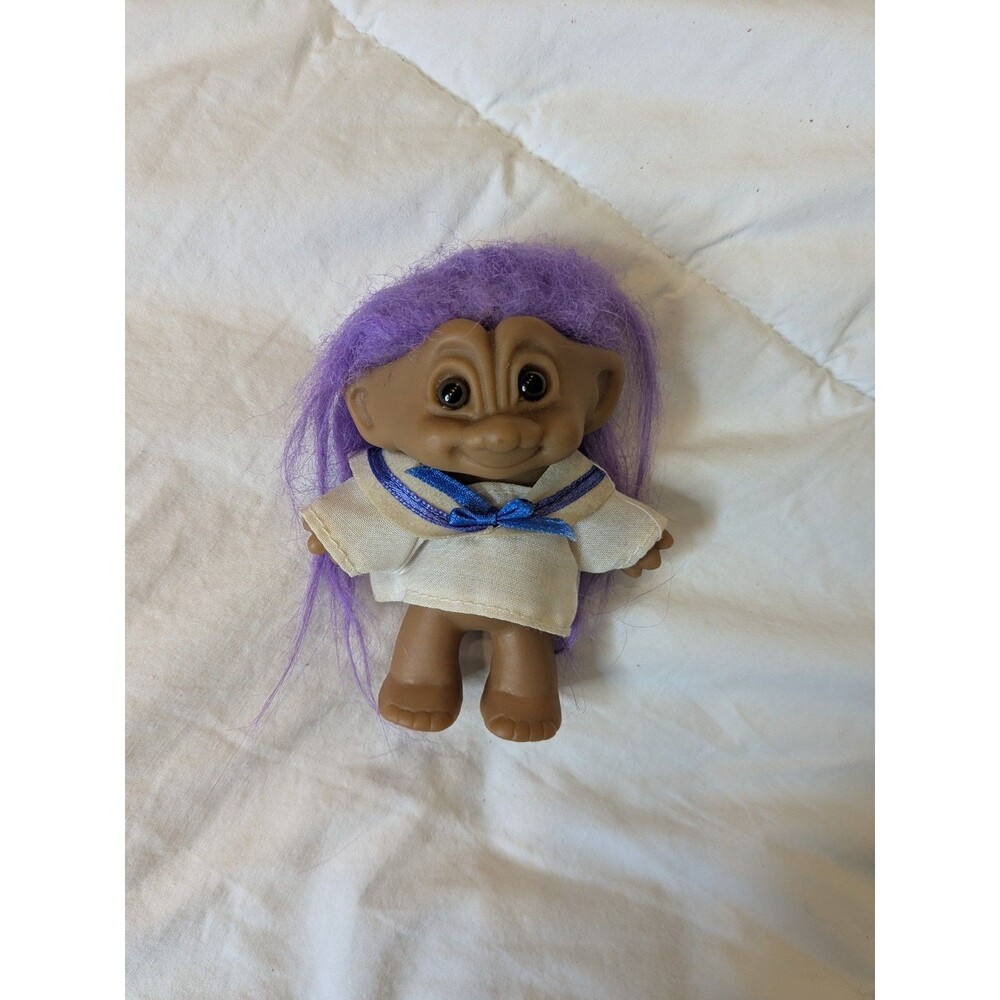 Sailor Troll Doll With Purple Hair